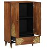 vidaXL Highboard Brown 23.62 x 12.99 x 39.37 in Solid Mango Wood