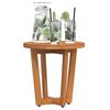 vidaXL Patio Side Table Round Ø15.7x15.7" Solid Wood Acacia