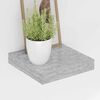 vidaXL Wall Shelf Concrete grey Honeycomb MDF, metal Small Wall mounting