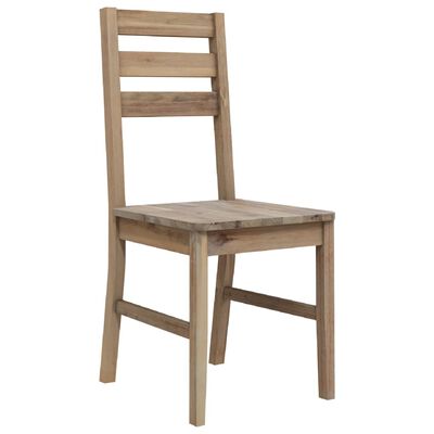 vidaXL Dining Chairs 4 pcs Solid Acacia Wood