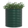 vidaXL Garden Raised Bed Green 31.5" x 31.5" x 31.9" Steel
