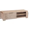 vidaXL TV Cabinet Brushed Acacia Solid Acacia Wood 55.1 in TV Cabinet