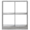 vidaXL Bookcase Grey Sonoma Engineered Wood Medium Bookcase