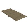 vidaXL Lowback Chair Cushion Set of 4 Melange Taupe
