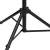 vidaXL Light Stand Black Steel Adjustable Height Height-Adjustable