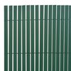vidaXL Double-Sided Patio Fence 43.3x196.9" Green