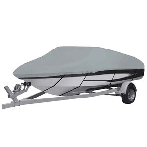vidaXL Boat Cover Grey 161.4x43.3x15.7"