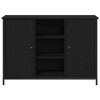 vidaXL Sideboard Black Oak 39.37 x 13.78 x 27.56 in