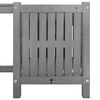 vidaXL Garden Bench Grey Solid acacia wood 59 in Planters Garden Bench