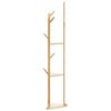vidaXL Coat Stand Natural Bamboo Tall and Slim Minimalist Coatrack