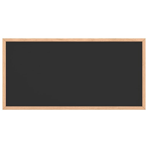 vidaXL Chalkboard with Solid Pine Wood Frame Black 23.6x11.8"