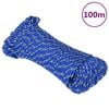 vidaXL Boat Rope Blue 0.16 " 328.1 ' Polypropylene