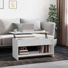 vidaXL Coffee Table High gloss white Engineered wood Medium Coffee Table
