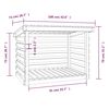 vidaXL Firewood Rack 42.5x28.7x31.1" Solid Wood Pine