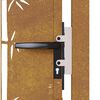 vidaXL Garden Gate 41.3x80.7" Corten Steel Bamboo Design
