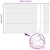 vidaXL Hexagon Fence Grey 4.59 x 164.04 ft PVC