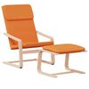 vidaXL Chill-Out Chair With Footstool Dark Yellow