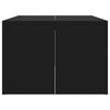vidaXL Coffee Table Black Engineered wood Medium Simple Coffee Table