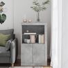vidaXL Side Cabinet Concrete Grey Engineered Wood Medium Side Cabinet