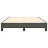 vidaXL Bed Frame Dark grey Velvet (100% polyester), Plywood, Engineered Wood