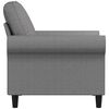 vidaXL Sofa Chair Light grey Polyester (fabric), metal, plywood