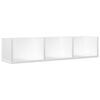 vidaXL Wall Cabinet White Engineered wood 29.5 in wide Floating Cabinet