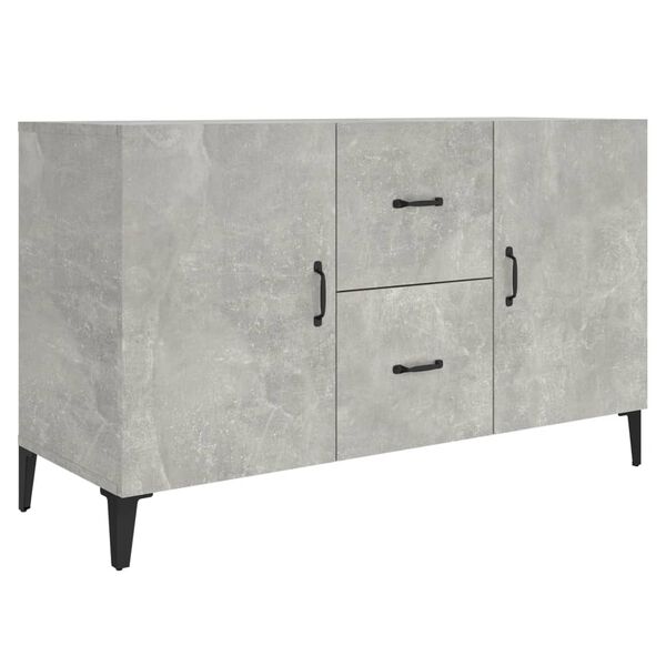 vidaXL Sideboard Concrete Gray Engineered Wood Medium Sideboard