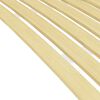 vidaXL Slatted Bed Base Natural wood Solid poplar wood 70 x 79 in