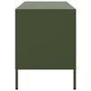 vidaXL TV Cabinet Set of 2 Olive Green Steel Medium TV Cabinet