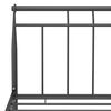 vidaXL Bed Frame Black Powder-coated metal Twin Durable Bed Frame