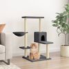 vidaXL Cat Tree Dark Grey Engineered wood 37.4 in tall Durable