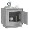 vidaXL Bedside Cabinet Grey Sonoma Engineered wood Medium