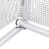 vidaXL Greenhouse White Polyethylene mesh fabric and galvanized steel
