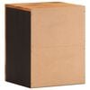 vidaXL Bathroom Wall Cabinet Brown and Black Solid mango wood and MDF