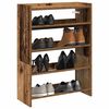 vidaXL Shoe Rack Old wood Engineered wood Slim Shoe Rack Rectangular