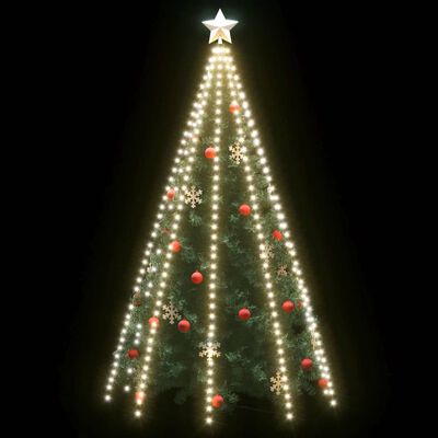 vidaXL Christmas Tree Net Lights with 400 LEDs Cold White 157.5"