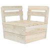 vidaXL Garden Lounge Set Natural Wood Impregnated Spruce Wood Medium