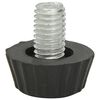 vidaXL Furniture Foot Black Plastic, Steel M8 x 0.4 in Adjustable Feet