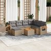 vidaXL Garden Sofa Set Beige and Light Grey