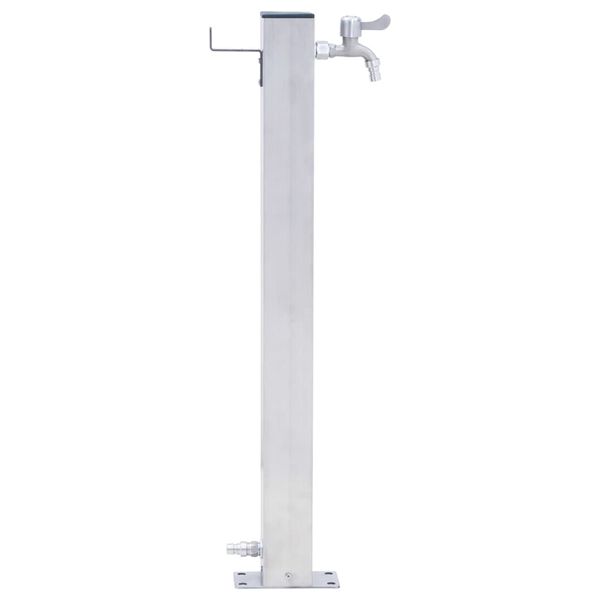 vidaXL Water Column Stainless Steel 24 in Durable Water Column Square