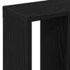 vidaXL Wall Shelf Black Oak Engineered Wood Medium Wall Shelf Square