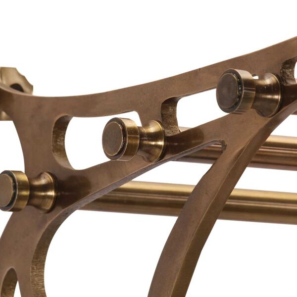 vidaXL Luggage Rack with Coat Hangers Wall Mounted Aluminum