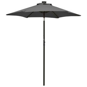 vidaXL Garden Parasol Anthracite and Dark Grey Polyester, Aluminum Medium