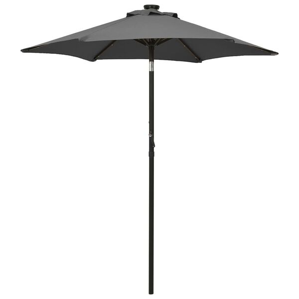 vidaXL Garden Parasol Anthracite and Dark Grey Polyester, Aluminum Medium