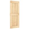 vidaXL Sliding Door with Hardware Set 31.5x82.7" Solid Wood Pine