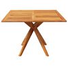 vidaXL Garden Table Natural Wood Solid Acacia wood Medium Durable