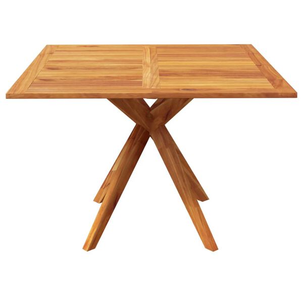 vidaXL Garden Table Natural Wood Solid Acacia wood Medium Durable