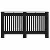 vidaXL Radiator Cover Black 59.8"x7.5"x32.1" MDF
