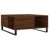 vidaXL Coffee Table Brown Oak Engineered Wood, Metal Medium Coffee Table
