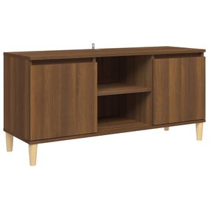vidaXL TV Cabinet Brown oak Engineered wood Medium TV Cabinet